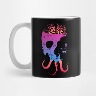 Scary Skull with Brain - Color Version 2 Mug